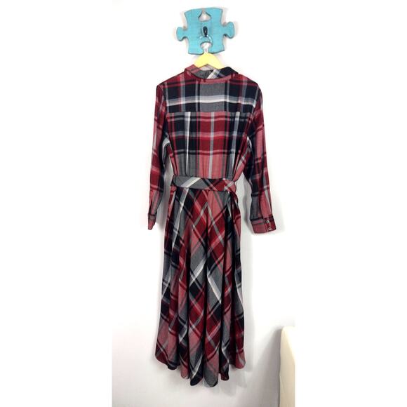 Soft Surroundings 1X Red Plaid Gayle Tartan Dress - Picture 12 of 12
